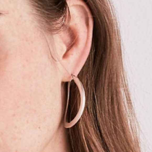 Lucky Brand Silver Hoops - Picture 2 of 5